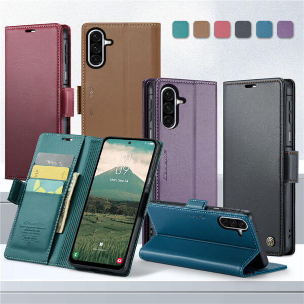 Alternative view of CaseMe Samsung Galaxy A17 Wallet RFID Blocking Magnetic Buckle Case