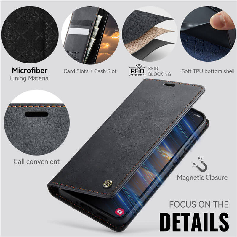 CaseMe Samsung Galaxy A17 Wallet Case – Magnetic & RFID Blocking - Image 5