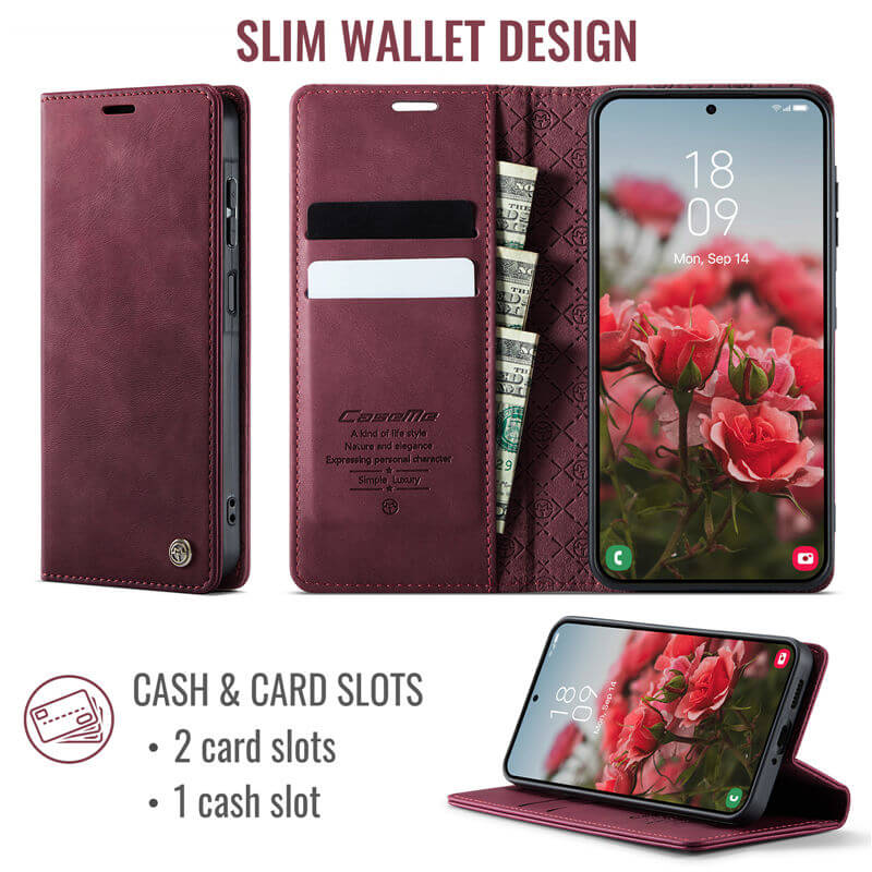 CaseMe Samsung Galaxy A17 Wallet Case – Magnetic & RFID Blocking - Image 4