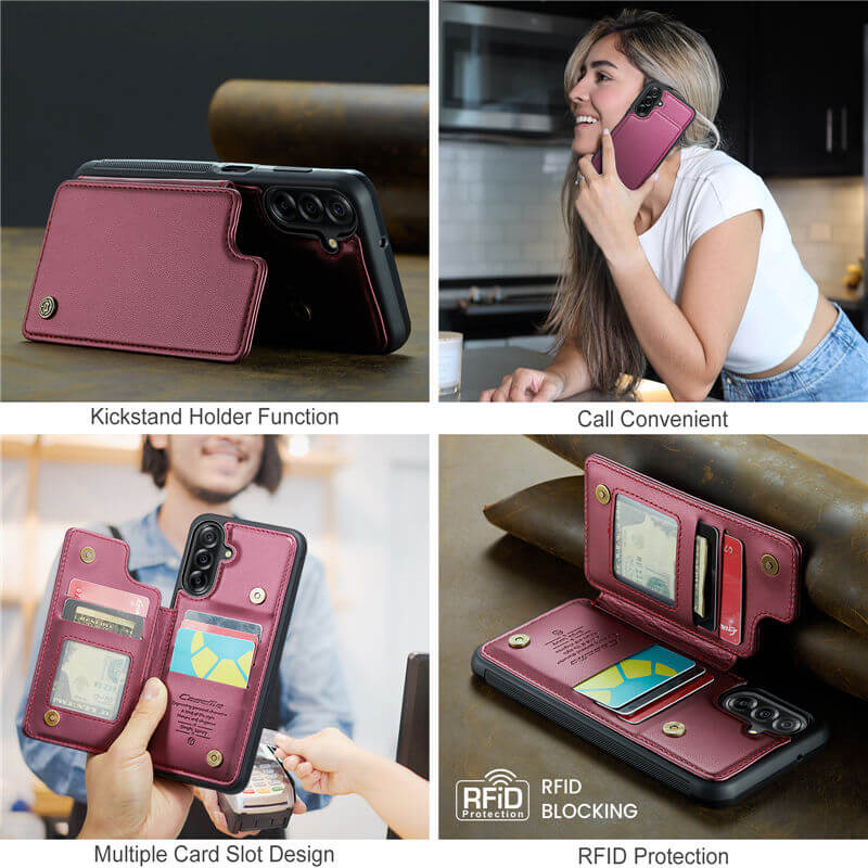 CaseMe Samsung Galaxy A17 RFID Blocking Card Holder Case - Image 8