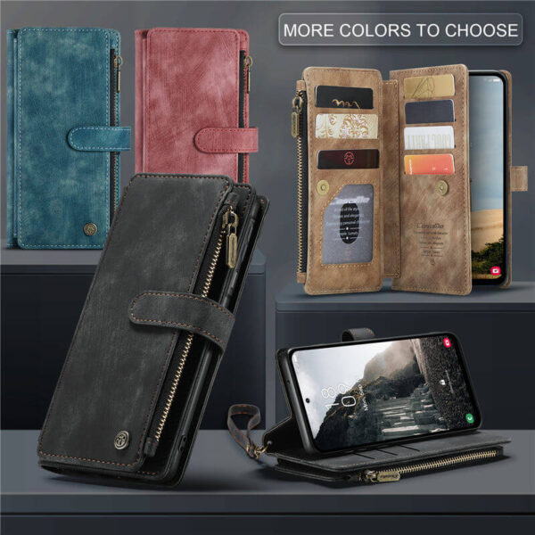 Alternative view of CaseMe Samsung Galaxy A17 Wallet kickstand Case with Wrist Strap