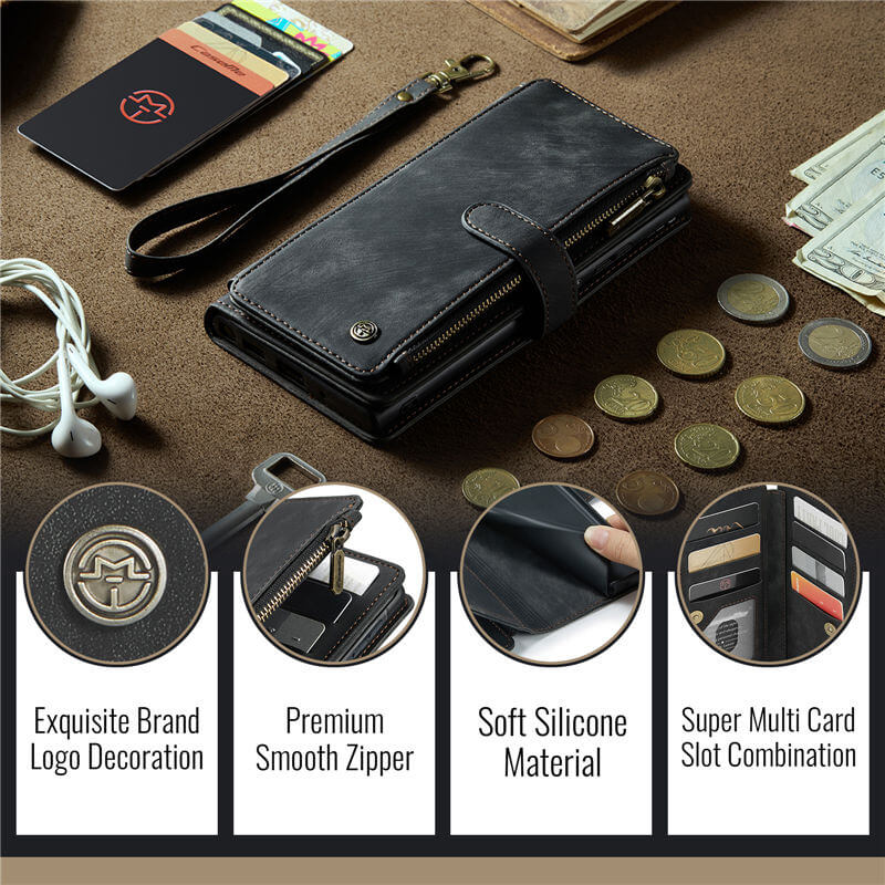 CaseMe Samsung Galaxy A17 Wallet kickstand Case with Wrist Strap - Image 10