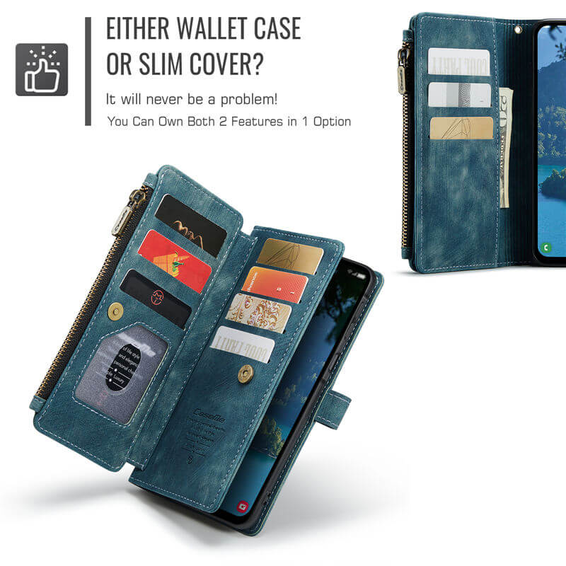 CaseMe Samsung Galaxy A17 Wallet kickstand Case with Wrist Strap - Image 7