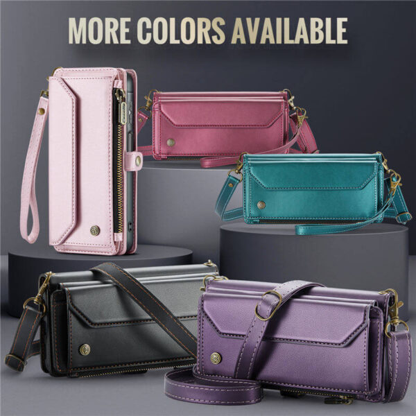 Alternative view of CaseMe Samsung Galaxy A17 Crossbody RFID Blocking Wallet Case
