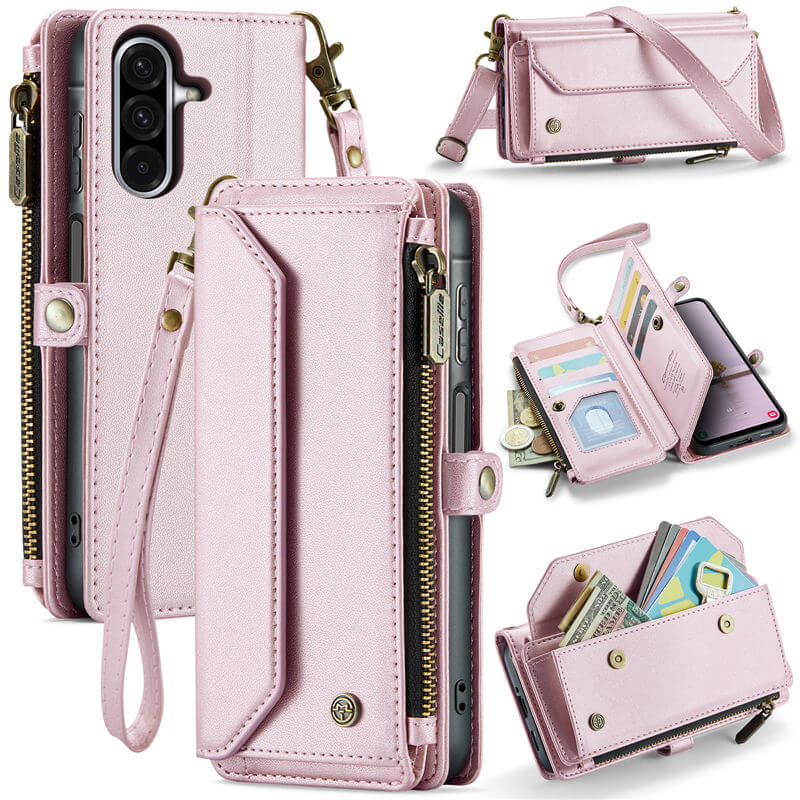 CaseMe Samsung Galaxy A17 Crossbody RFID Blocking Wallet Case