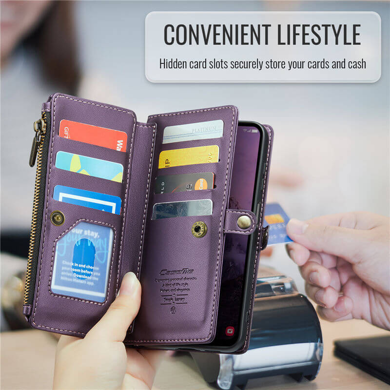 CaseMe Samsung Galaxy A17 Crossbody RFID Blocking Wallet Case - Image 8