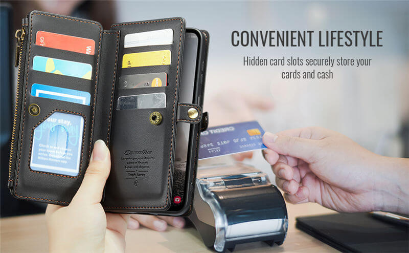 CaseMe Samsung Galaxy A17 Crossbody RFID Blocking Wallet Case