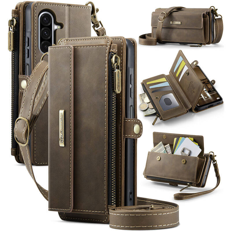 CaseMe Samsung Galaxy A17 Wallet Case with RFID Blocking & Crossbody Strap