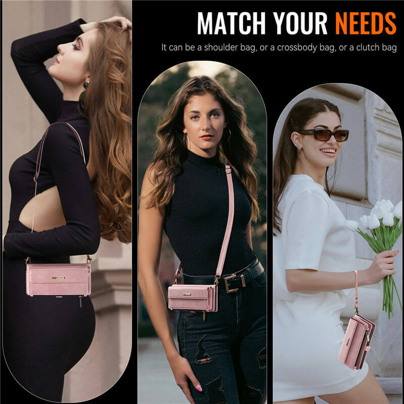 CaseMe Samsung Galaxy A17 Wallet Case with RFID Blocking & Crossbody Strap - Image 8