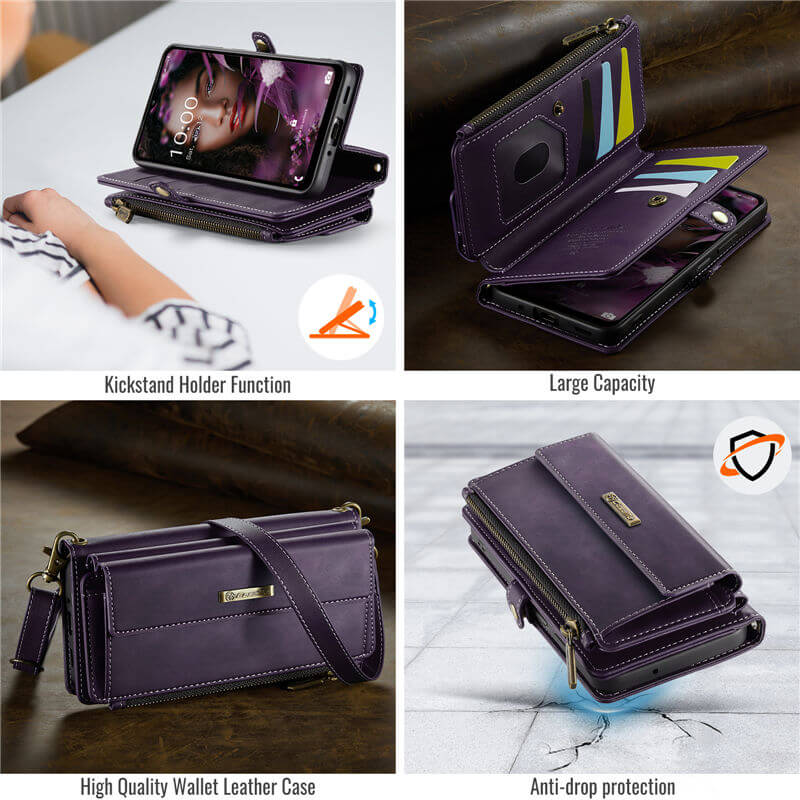 CaseMe Samsung Galaxy A17 Wallet Case with RFID Blocking & Crossbody Strap - Image 9