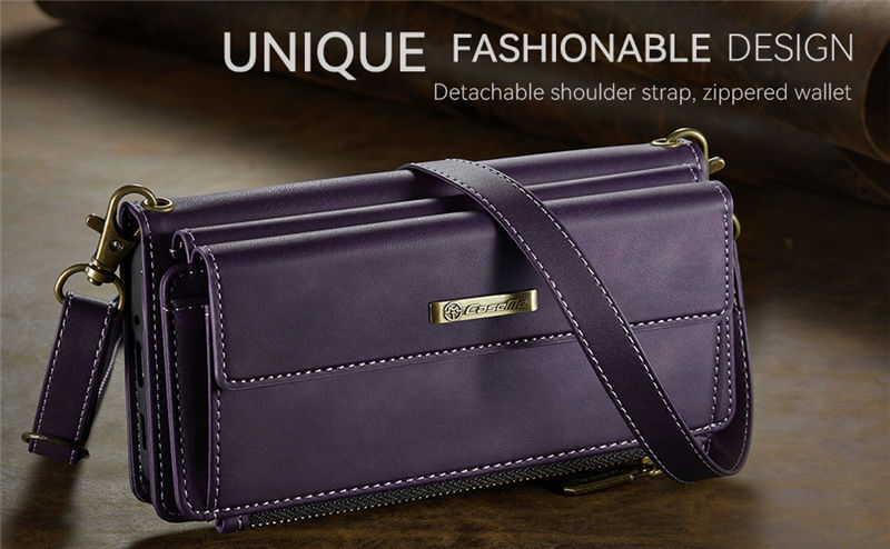 CaseMe Samsung Galaxy A17 Wallet Case with RFID Blocking, 9 Card Slots & Crossbody Strap