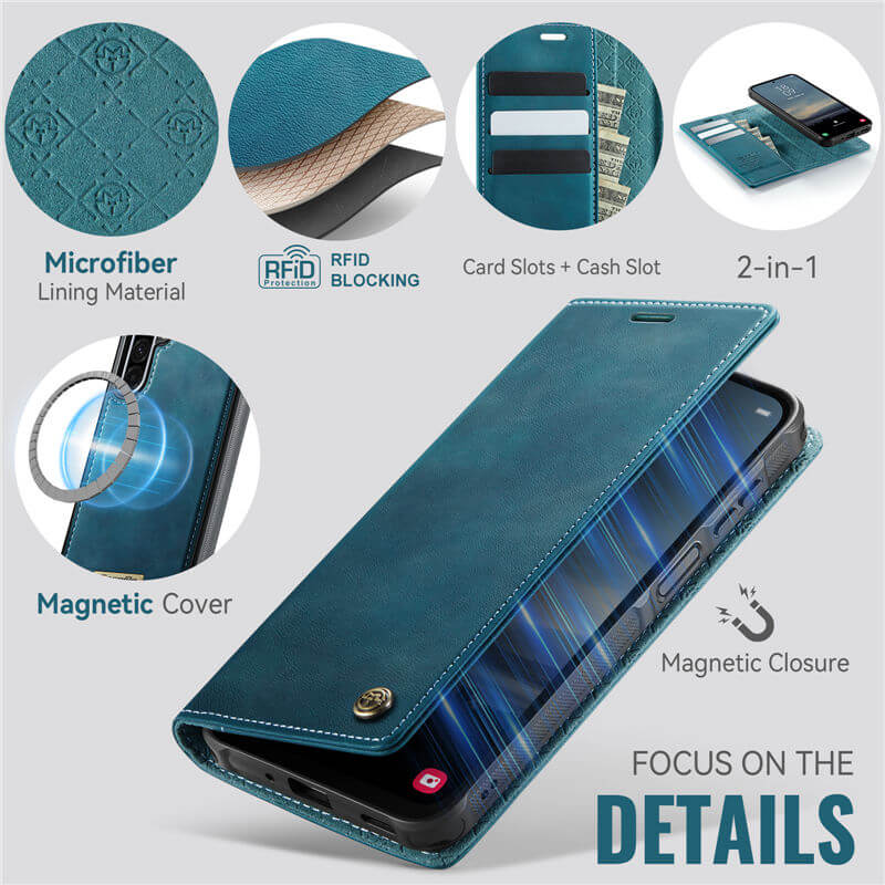 CaseMe Samsung Galaxy A17 2-in-1 Magnetic Wallet Case with RFID Blocking - Image 8