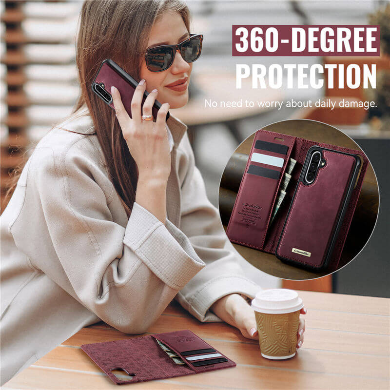CaseMe Samsung Galaxy A17 2-in-1 Magnetic Wallet Case with RFID Blocking - Image 11