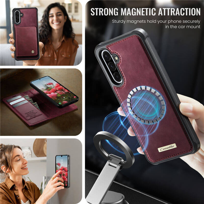 CaseMe Samsung Galaxy A17 2-in-1 Magnetic Wallet Case with RFID Blocking - Image 6
