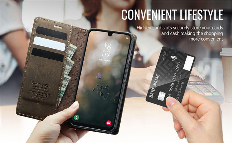 CaseMe Samsung Galaxy A17 2-in-1 Magnetic Wallet Case