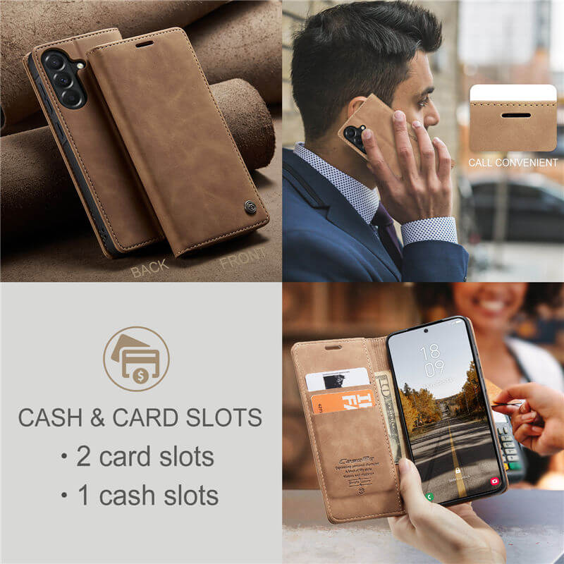 CaseMe Samsung Galaxy A37 Wallet Suede Leather Case - Image 7