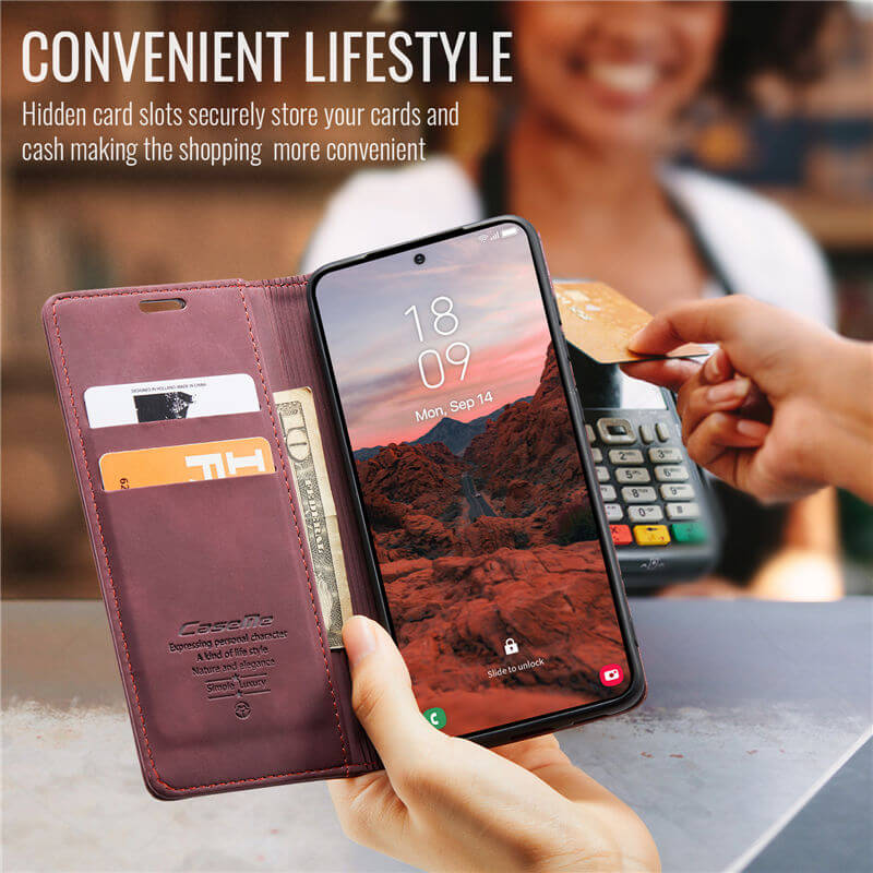 CaseMe Samsung Galaxy A37 Wallet Suede Leather Case - Image 9