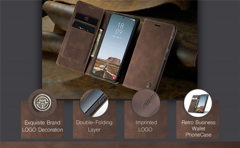 CaseMe Samsung Galaxy A37 Wallet Suede Leather Case