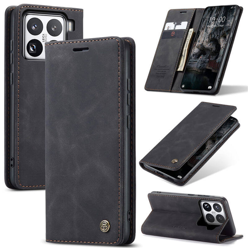 CaseMe Xiaomi 15 Pro Wallet Suede Leather Case