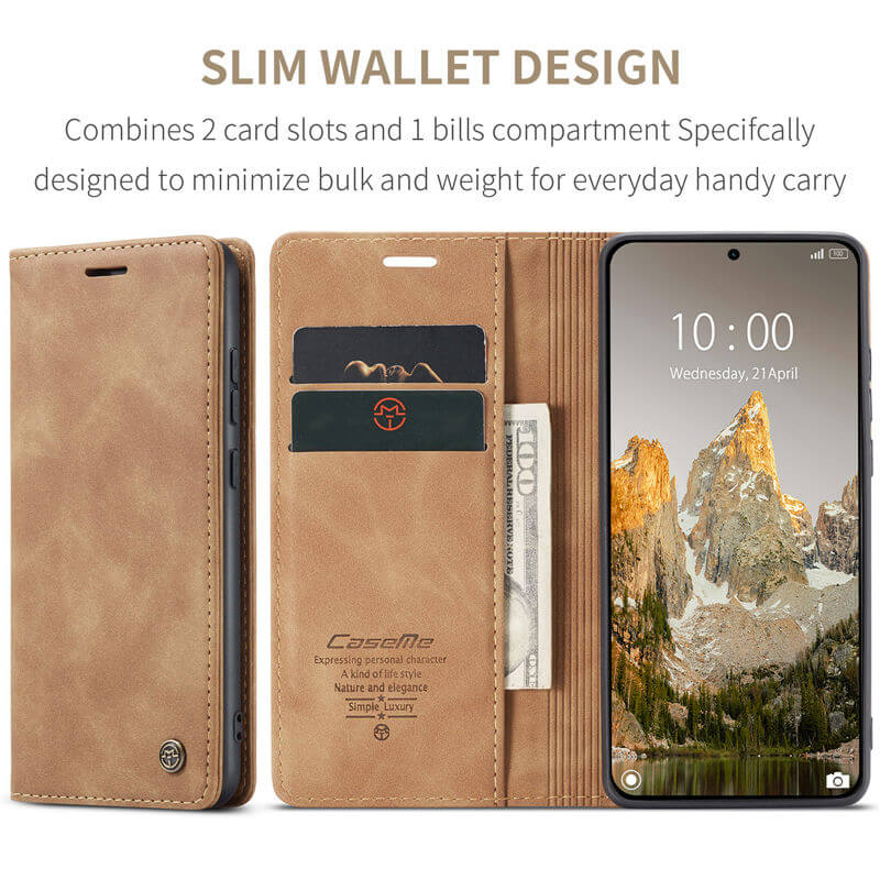 CaseMe Xiaomi 15 Pro Wallet Suede Leather Case - Image 4