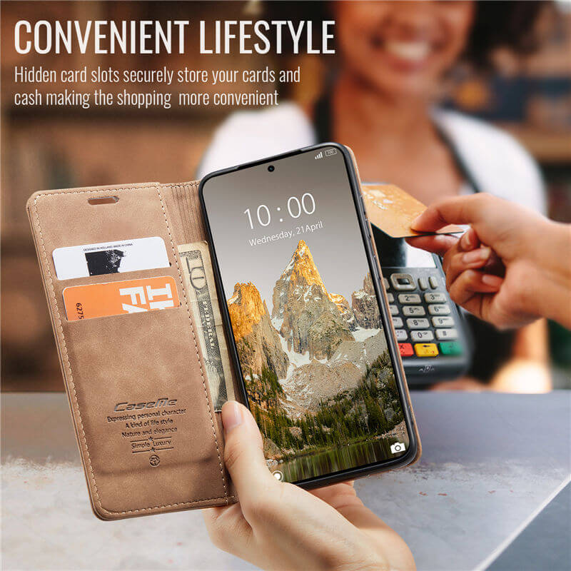 CaseMe Xiaomi 15 Pro Wallet Suede Leather Case - Image 9