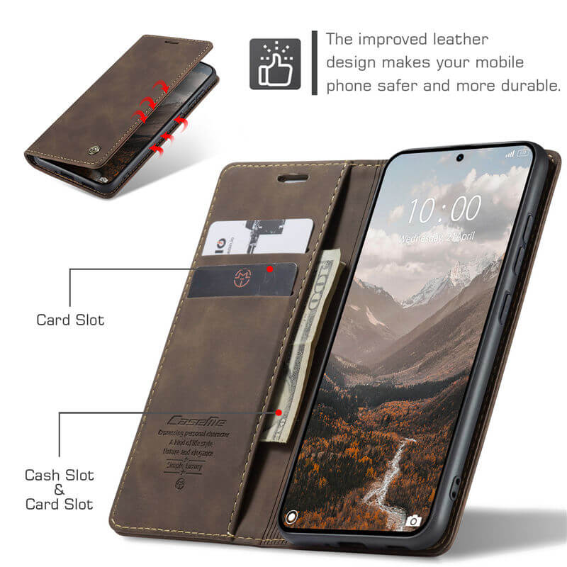 CaseMe Xiaomi 15 Pro Wallet Suede Leather Case - Image 5
