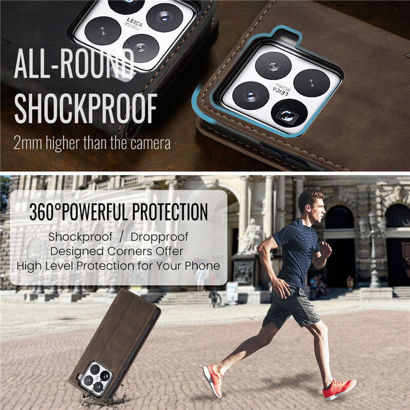 CaseMe Xiaomi 15 Pro Wallet Suede Leather Case - Image 10