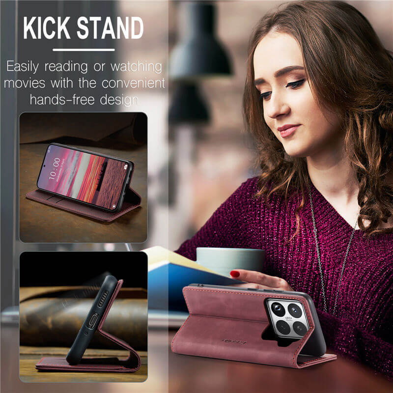 CaseMe Xiaomi 15 Pro Wallet Suede Leather Case - Image 6