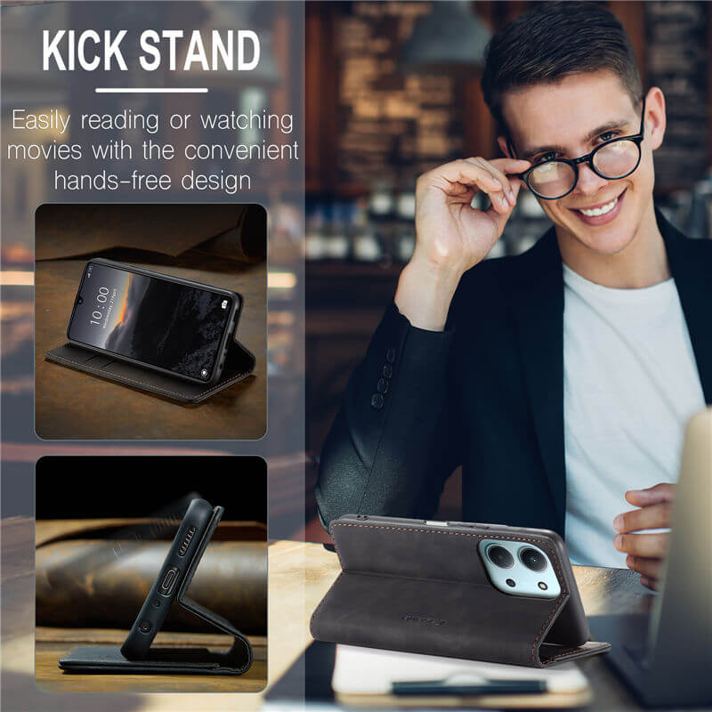CaseMe Xiaomi 15C Wallet Suede Leather Case - Image 6