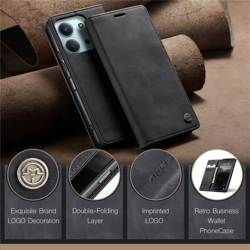 CaseMe Xiaomi 15C Wallet Suede Leather Case - Image 11