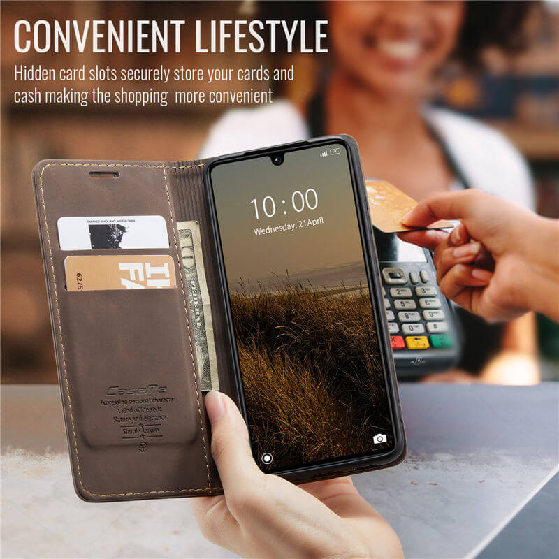 CaseMe Xiaomi 15C Wallet Suede Leather Case - Image 9