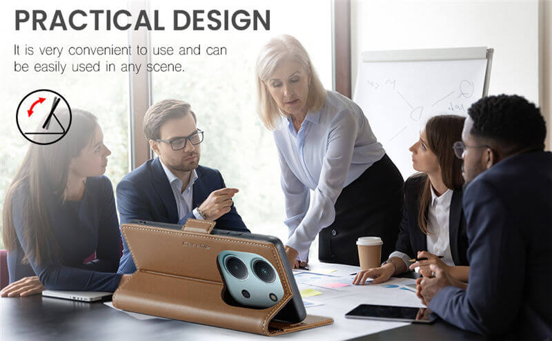 CaseMe Xiaomi Redmi 14C Wallet RFID Blocking Case