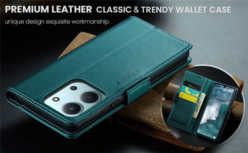 CaseMe Xiaomi Redmi 14C Wallet RFID Blocking Case