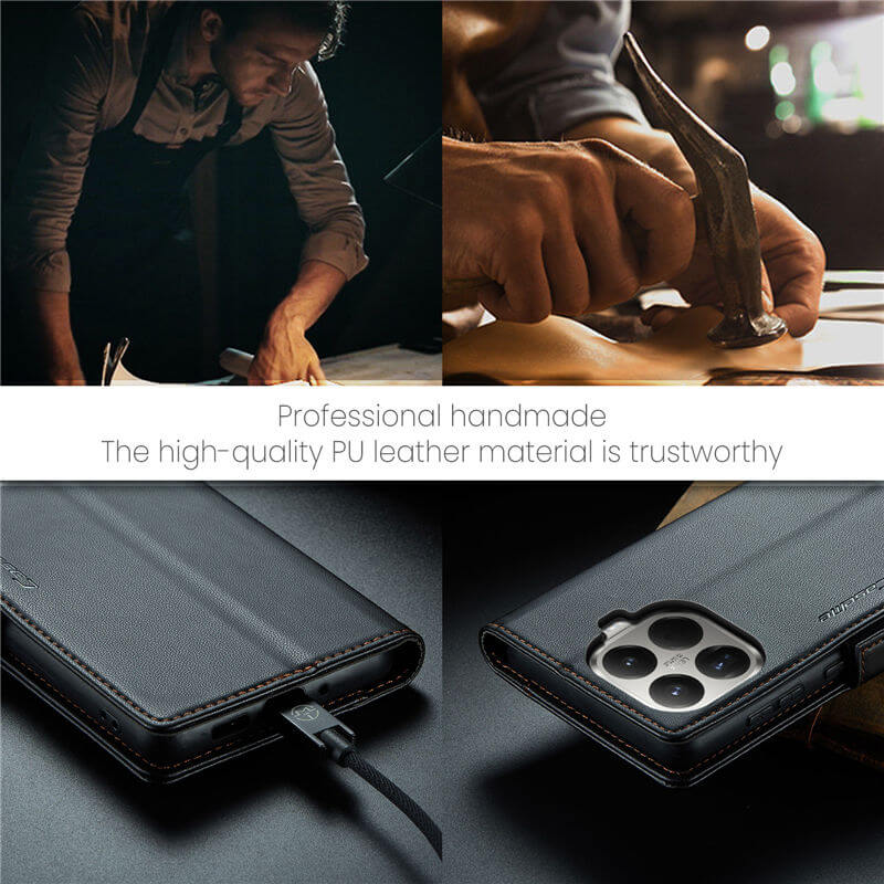 CaseMe Xiaomi 15T Pro Wallet RFID Blocking Magnetic Buckle Case - Image 11