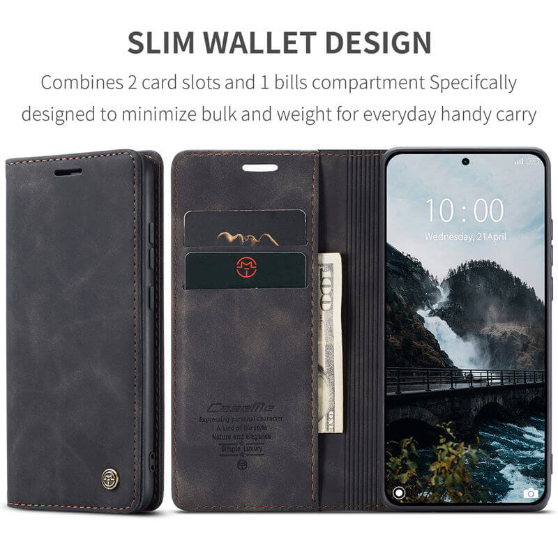 CaseMe Xiaomi 15T Pro Wallet Suede Leather Case - Image 4