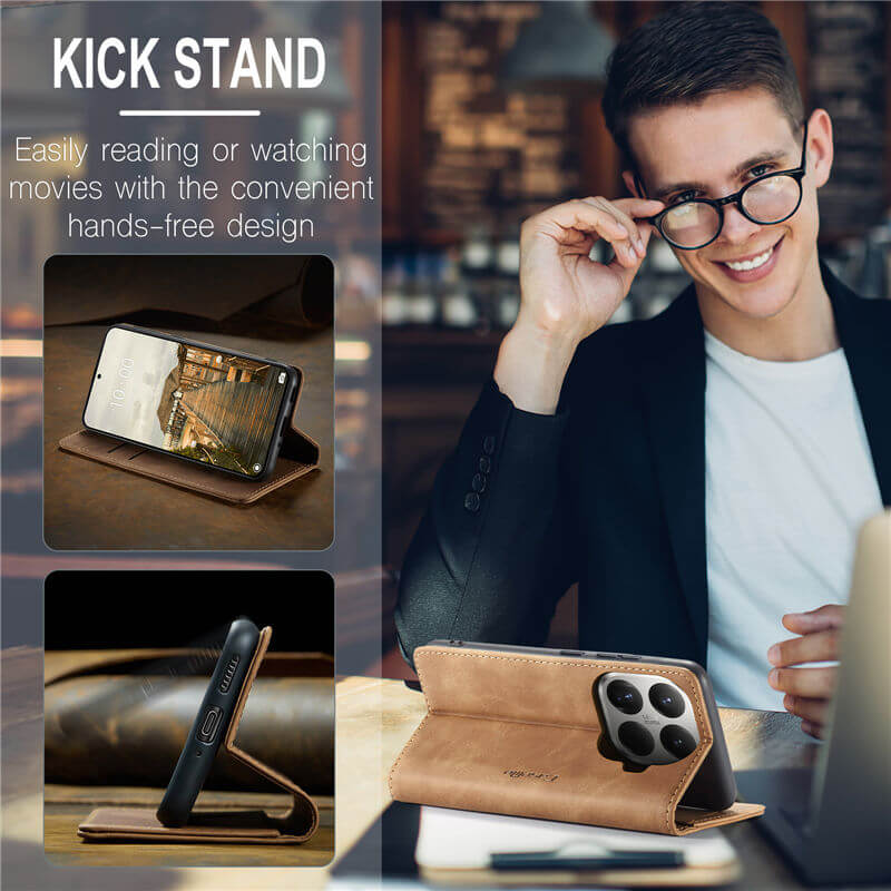 CaseMe Xiaomi 15T Pro Wallet Suede Leather Case - Image 6