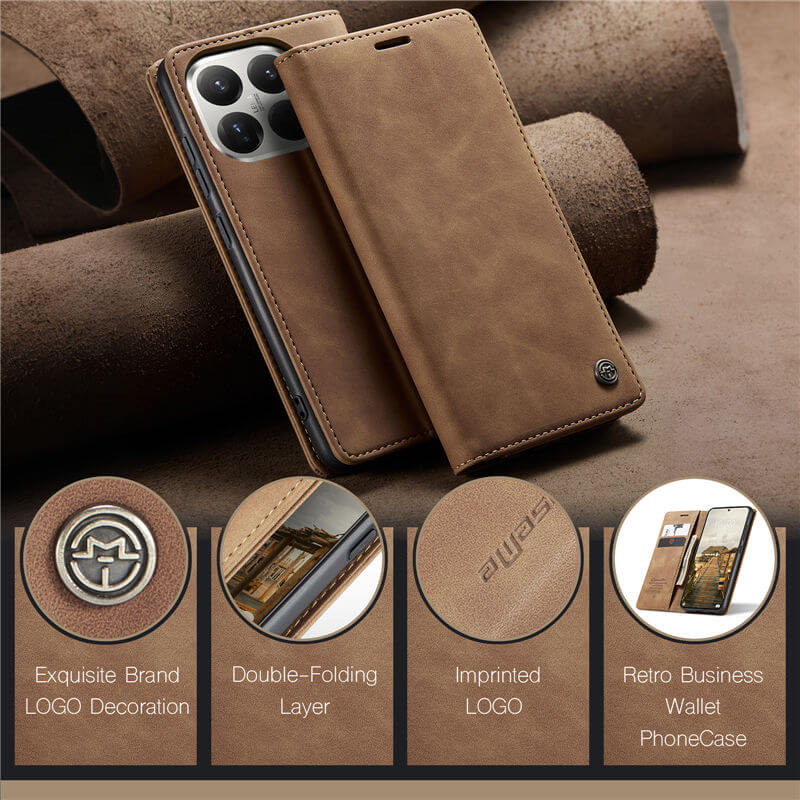 CaseMe Xiaomi 15T Pro Wallet Suede Leather Case - Image 11