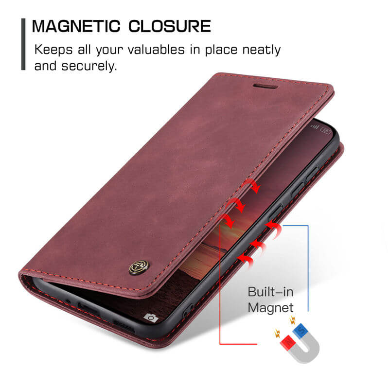 CaseMe Xiaomi 15T Pro Wallet Suede Leather Case - Image 8