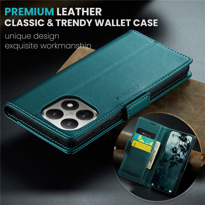 CaseMe Xiaomi 15T Wallet RFID Blocking Magnetic Buckle Case - Image 9