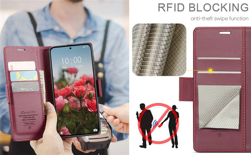 CaseMe Xiaomi 15T Wallet RFID Blocking Case