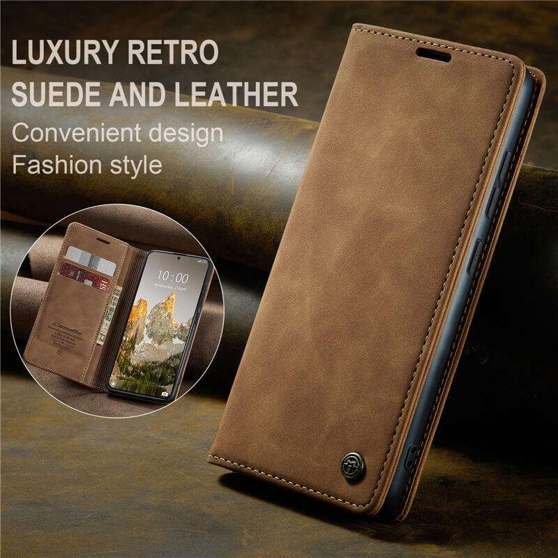 CaseMe Xiaomi 15T Wallet Suede Leather Case - Image 3
