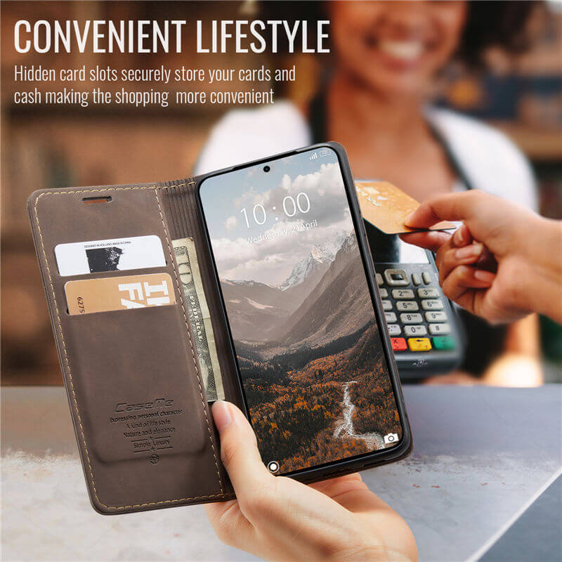 CaseMe Xiaomi 15T Wallet Suede Leather Case - Image 9
