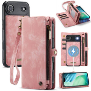 CaseMe iPhone Air 2-in-1 Magnetic Wallet Case with MagSafe Wireless Charging, RFID Blocking & Wrist Strap