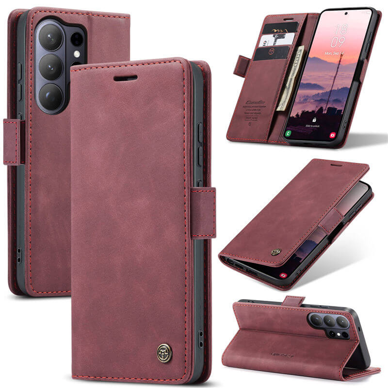CaseMe Samsung Galaxy S26 Ultra Wallet Suede Leather Case
