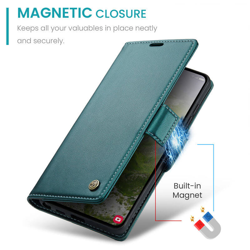 CaseMe Samsung Galaxy S26 Ultra Wallet RFID Blocking Magnetic Buckle Case