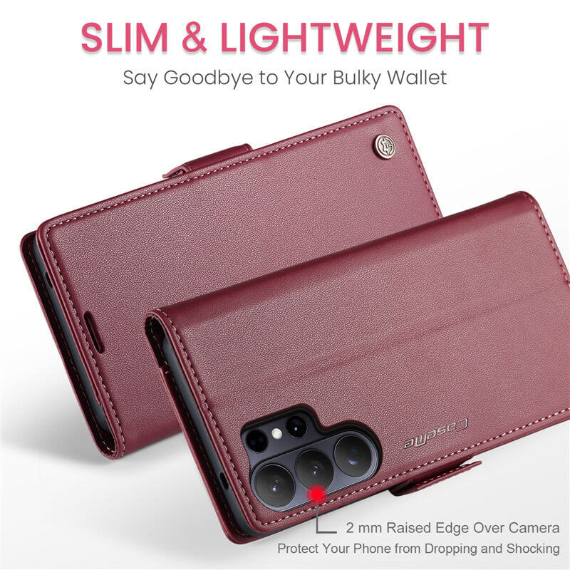 CaseMe Samsung Galaxy S26 Ultra Wallet RFID Blocking Magnetic Buckle Case - Image 10
