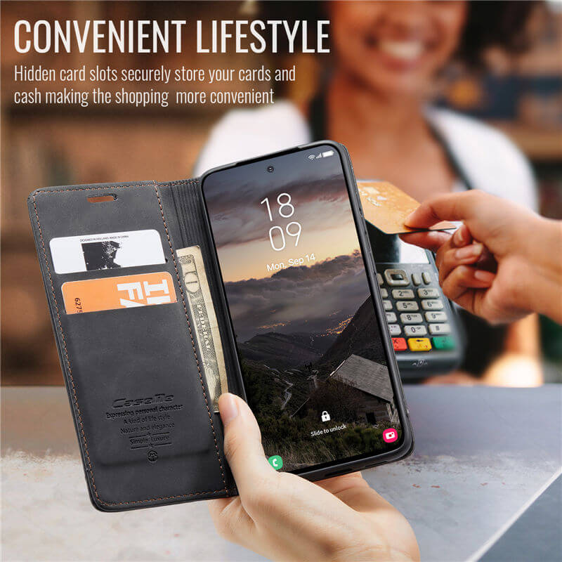 CaseMe Samsung Galaxy S26 Plus Wallet Suede Leather Case - Image 9