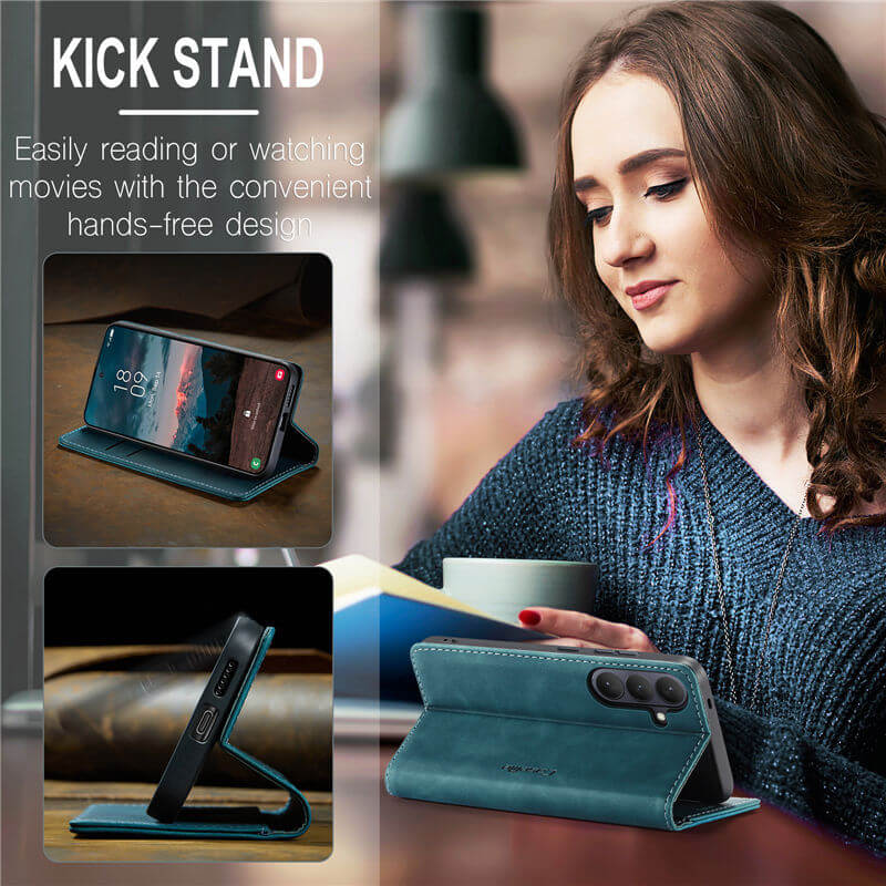 CaseMe Samsung Galaxy S26 Wallet Suede Leather Case