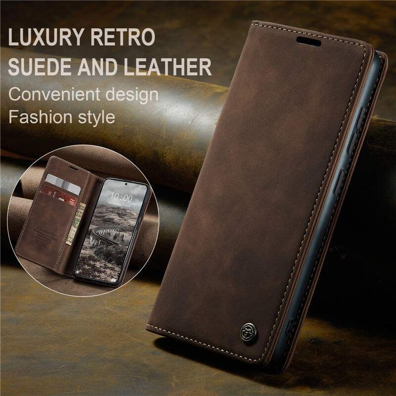 CaseMe Samsung Galaxy S26 Wallet Suede Leather Case
