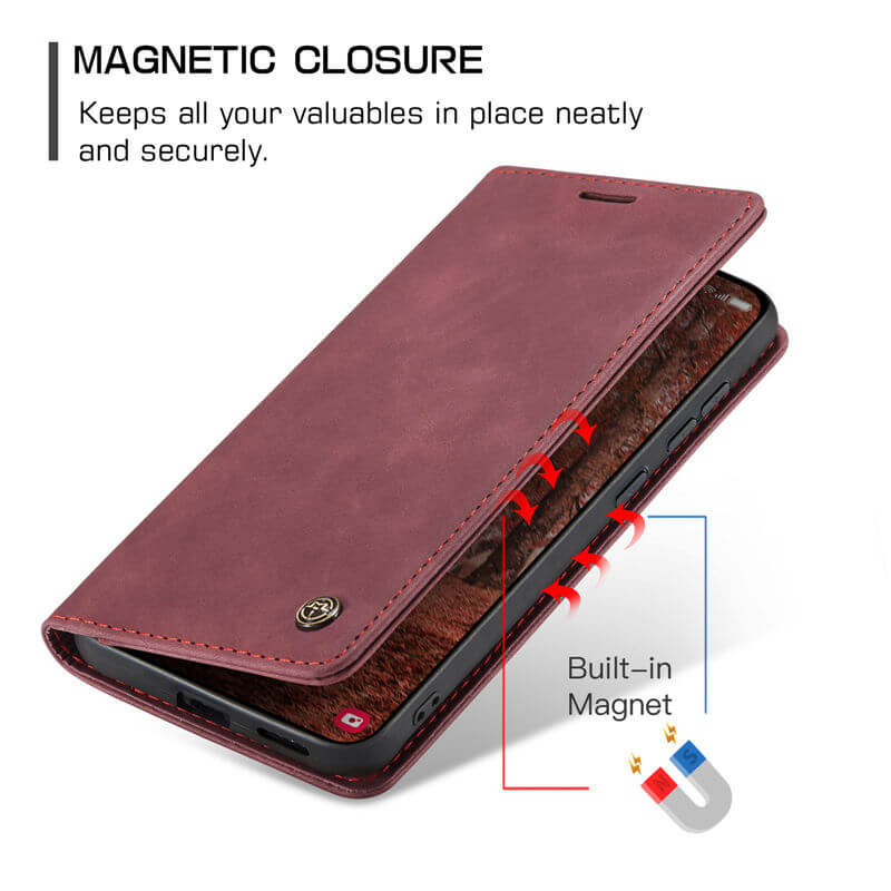 CaseMe Samsung Galaxy S26 Plus Wallet Suede Leather Case - Image 8